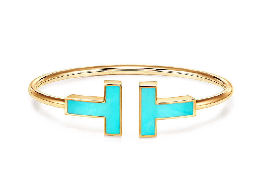 december birthstone - turquoise T bracelet by Tiffany
