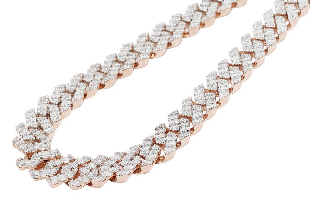 Most Popular Men's Gold Chain Links: iced cuban chain link