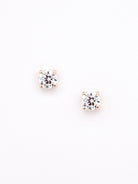 Modern Crystal Stud - Rose Gold 1