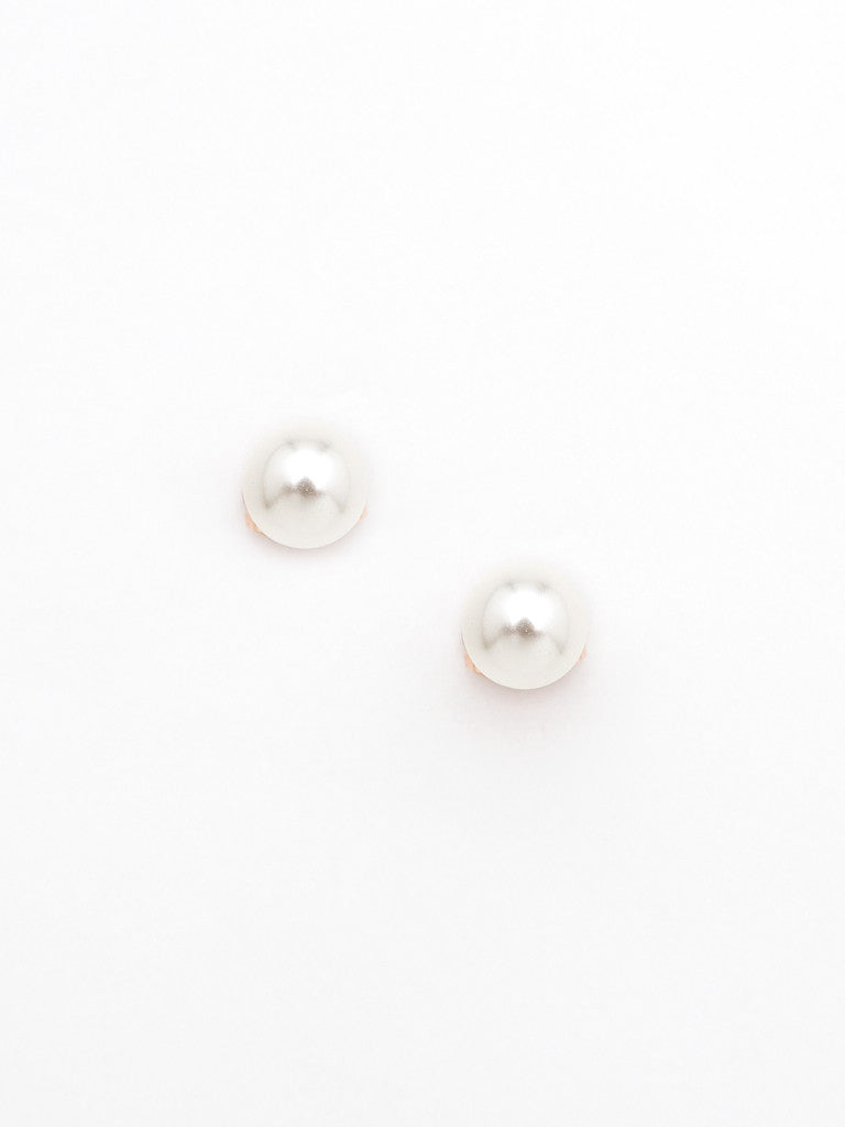 Polished Pearl Stud Earring 1