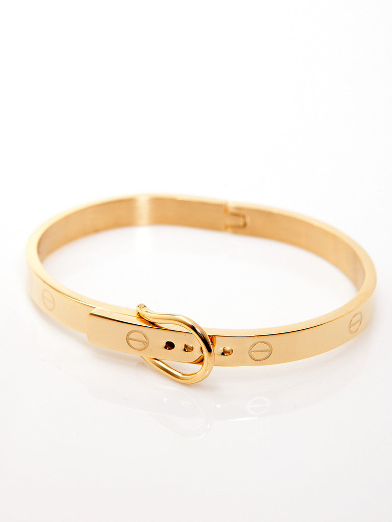 Buckle Bangle - Gold 1