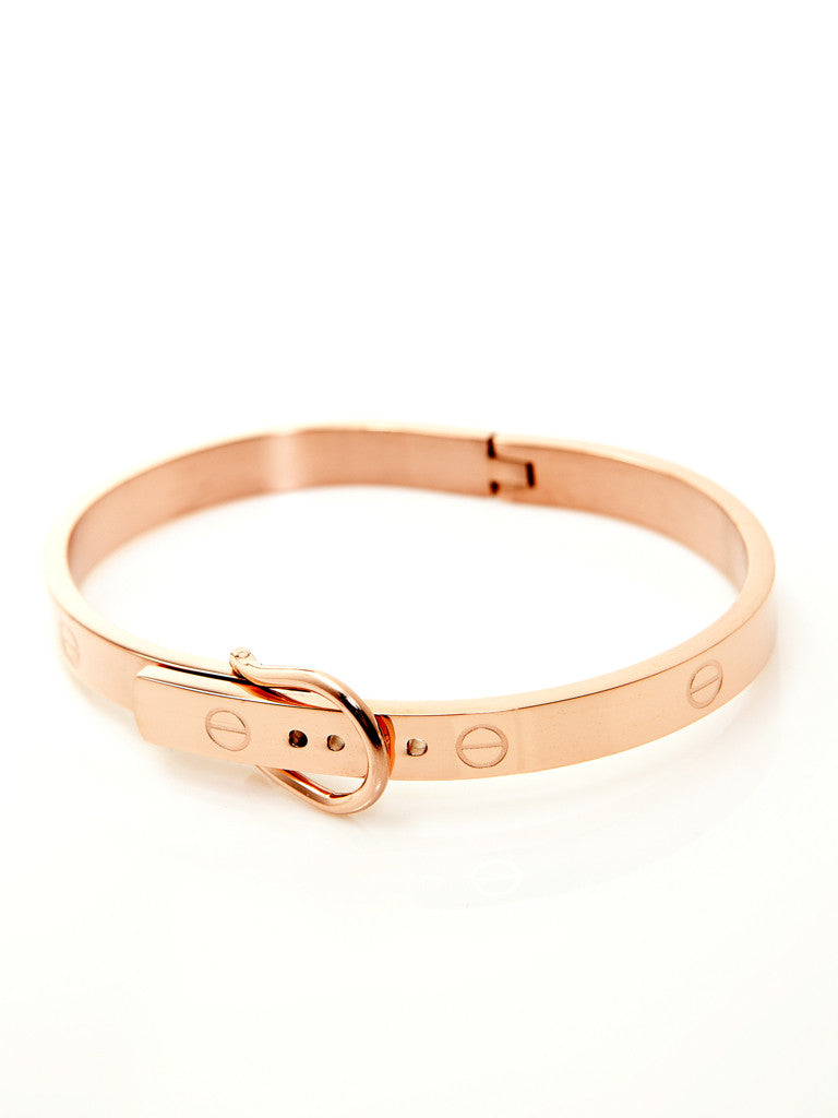 Buckle Bangle - Rose Gold 1