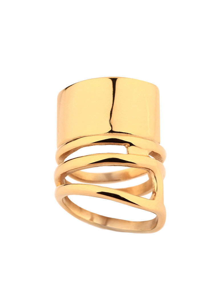 Coil Melt Ring - Gold 2