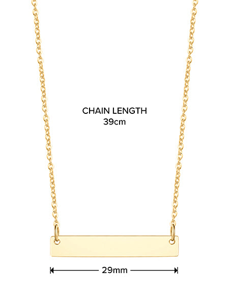Cleo Bar Necklace - Gold